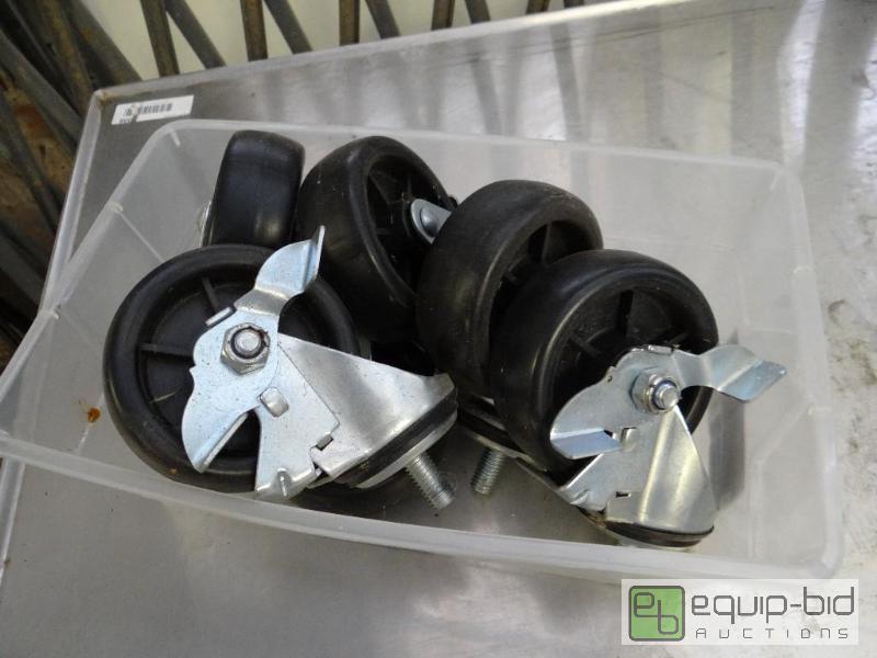lot 2636 image: Lot of (6) Four Inch Casters  All Swivel Two ...