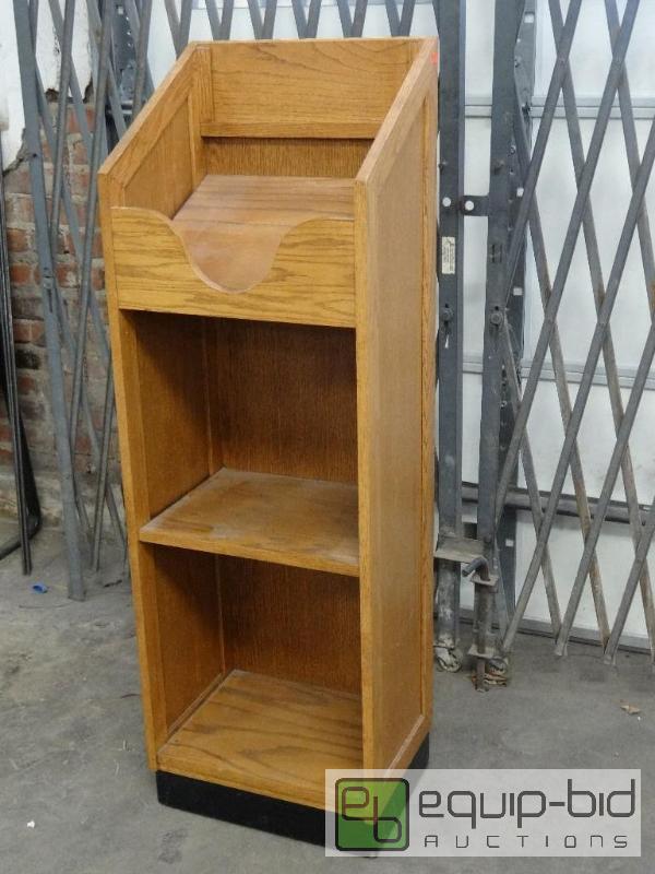 lot 2650 image: Wooden Podium with Three Shelves17x14x51...