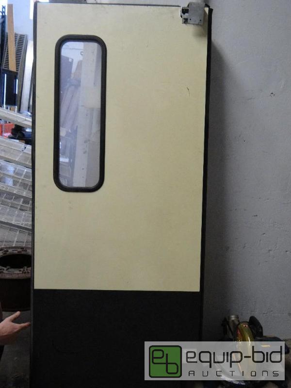 lot 2652 image: Lot of Two Swinging Doors 36x82 Have Window a...