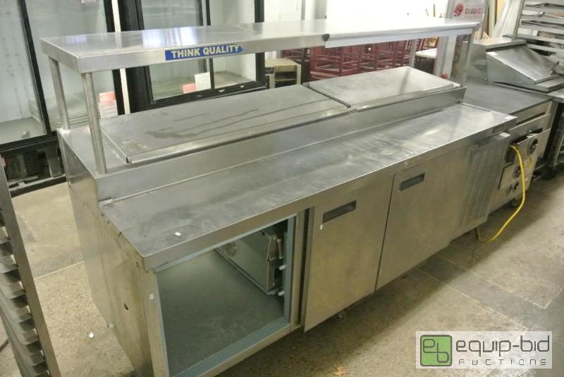 lot 3010 image: Delfield Refrigerated Pizza Prep Table  With ...