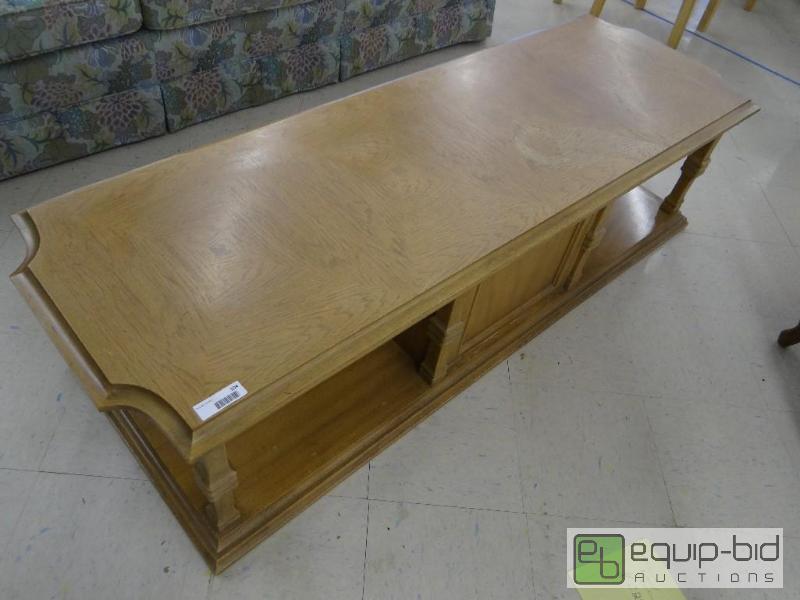 lot 104 image: VINTAGE COFFEE TABLE 2 &nbspDOOR, 65&quot X...