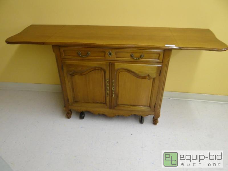 lot 116 image: TREASURE CRAFT SILVERWARE CART, EXTENDED MEAS...