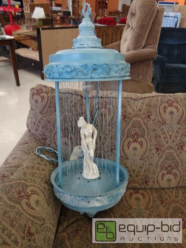 lot 128 image: VINTAGE RAIN OIL LAMP, LAST ONE I SEEN BROUGH...