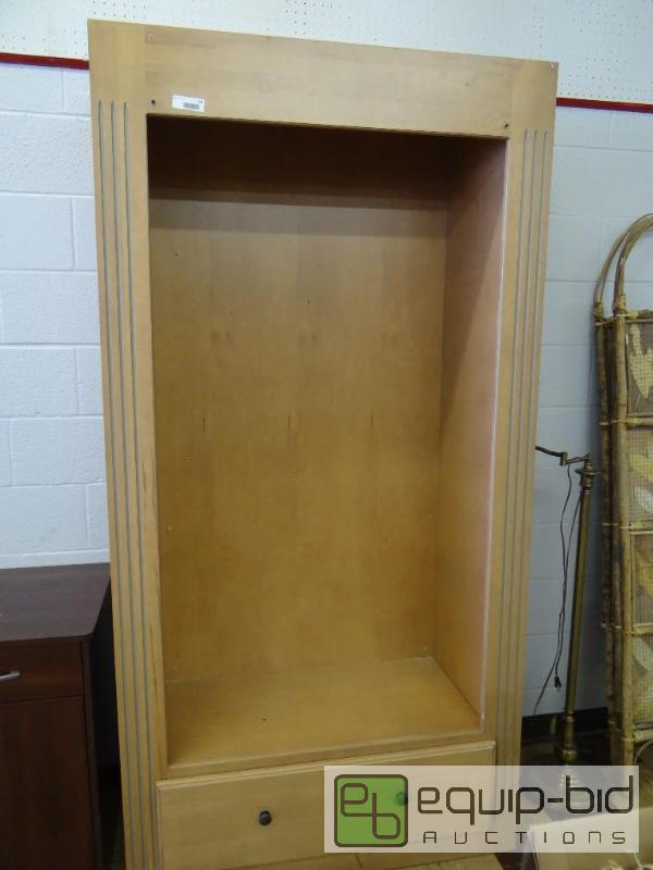 lot 174 image: WOOD CABINET WITH 1 DRAWER, 42&quot X 18&quo...