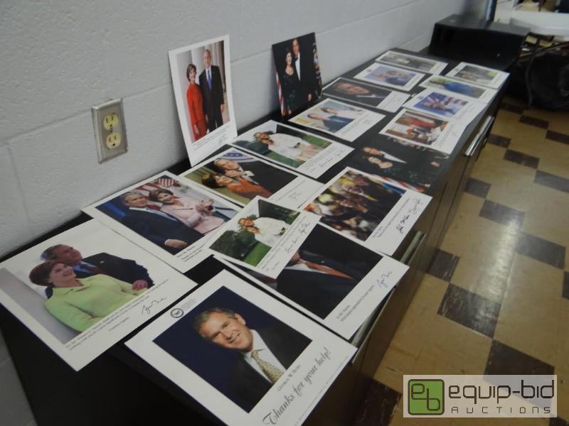 lot 177 image: LOT OF 19 PICTURES OF GEORGE W. BUSH....