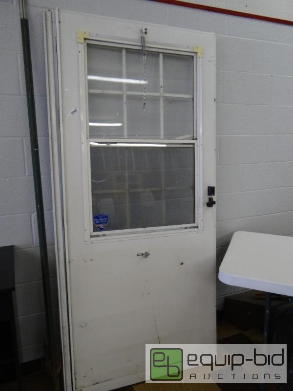 lot 181 image: STORM DOOR WITH WINDOWS 36&quot X 80&quot&n...