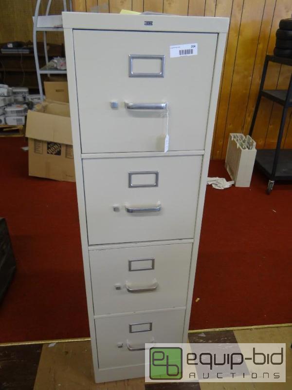 lot 204 image: HON 4 DRAWER METAL FILE CABINET....