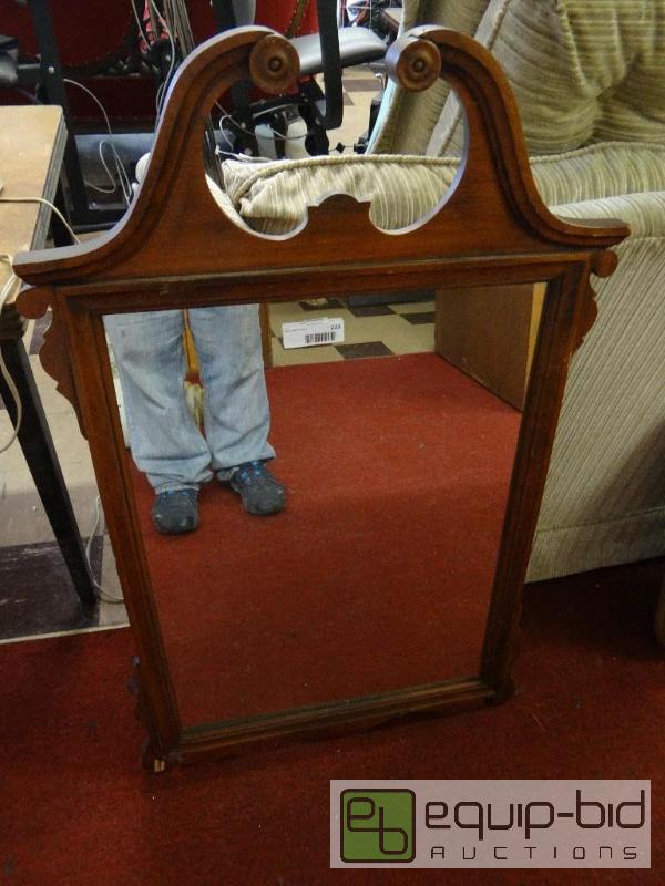 lot 223 image: WOOD FRAME WALL MIRROR 2512&quot X 4012&qu...