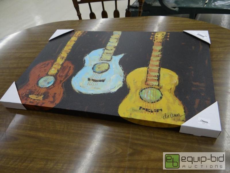 lot 265 image: NEW PICTURE OF GUITARS ON CANVAS, 29&quot X ...