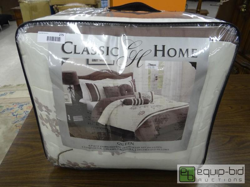 lot 275 image: NEW IN PACKAGE, QUEEN SIZE 8 PIECE &nbspEMBR...
