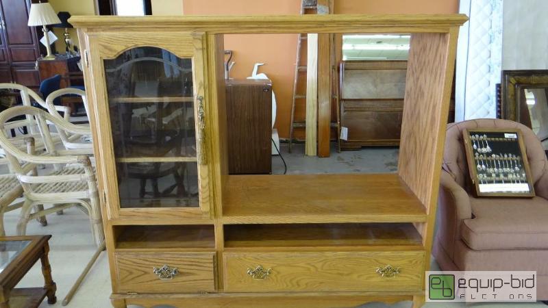 lot 284 image: VERY NICE HOME ENTERTAINMENT CENTER, WILL FIT...