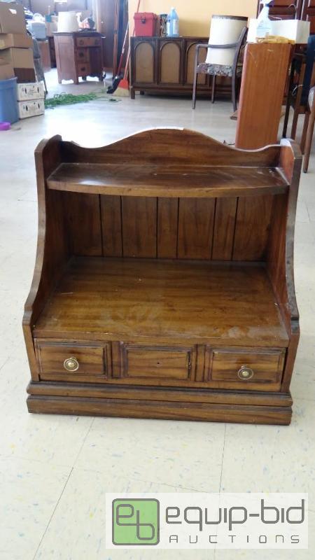 lot 289 image: TABLE STAND WITH DRAWER, 23&quot X 12&quot ...