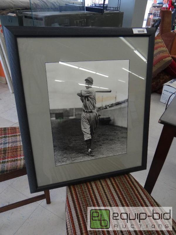 lot 327 image: LARGE FRAMED, PHOTO OF TED WILLIAMS, 26&quot...