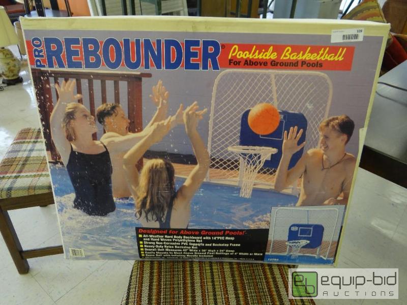 lot 328 image: NEW IN BOX,PRO REBOUNDER, POOLSIDE BASKETBALL...