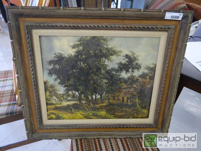 lot 330 image: FRAMED WALL ART, 25&quot X 24&quot&nbsp...