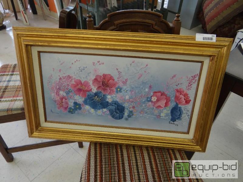 lot 331 image: SIGNED &amp FRAMED OIL ON CANVAS 31&quot X ...