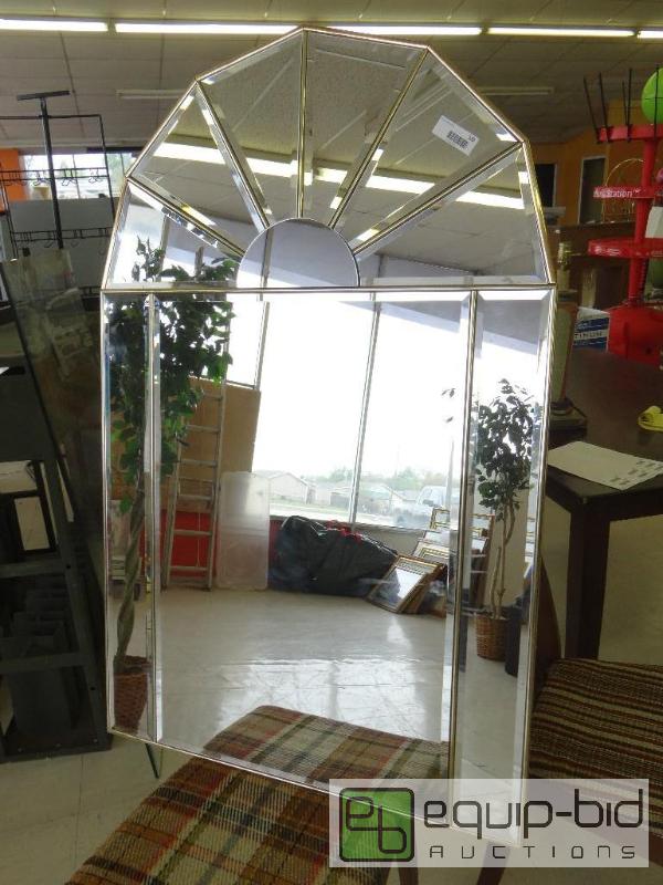 lot 332 image: BEAUTIFUL BEVELED EDGE MIRROR 49&quot X 311...