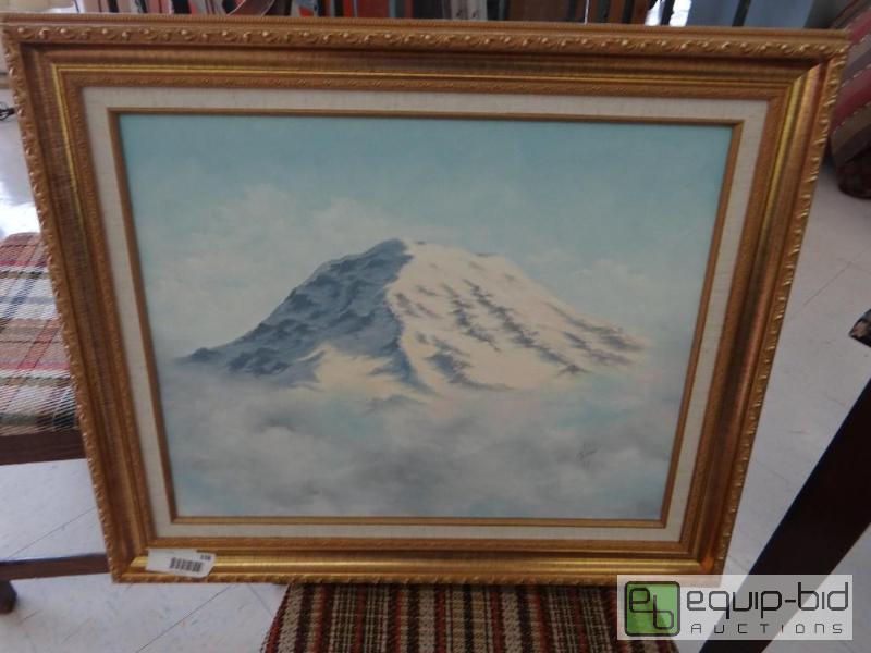 lot 338 image: ORIGINAL OIL ON CANVAS FRAMED, SIGNED CK JONE...
