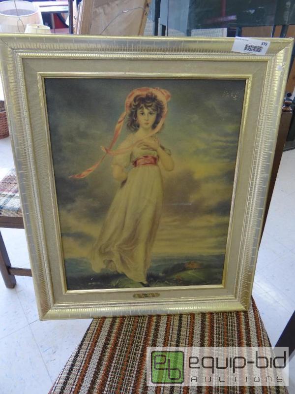 lot 339 image: FRAMED OIL PAINTING, PINKIE AFTER LAWRENCE 21...