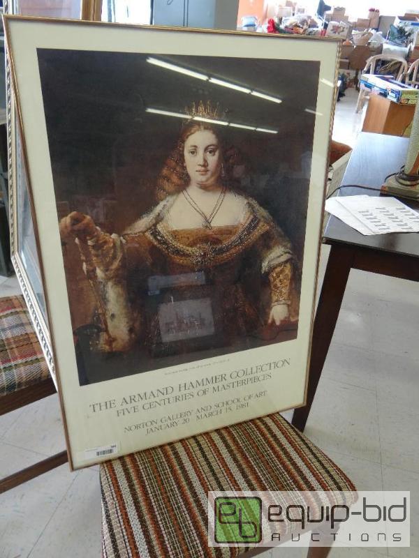lot 349 image: FRAMED PRINT, 22&quot X 32&quot...