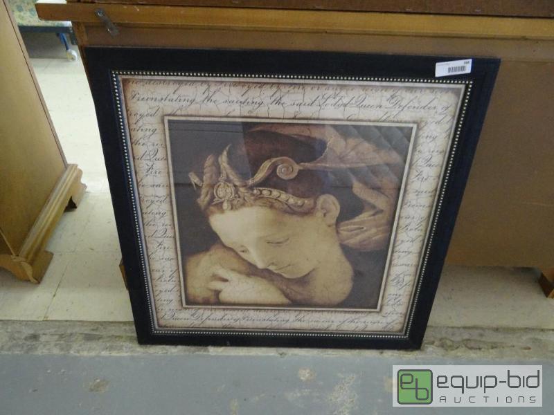lot 388 image: VERY NICE LOOKING FRAMED PRINT, 31&quot X 31...