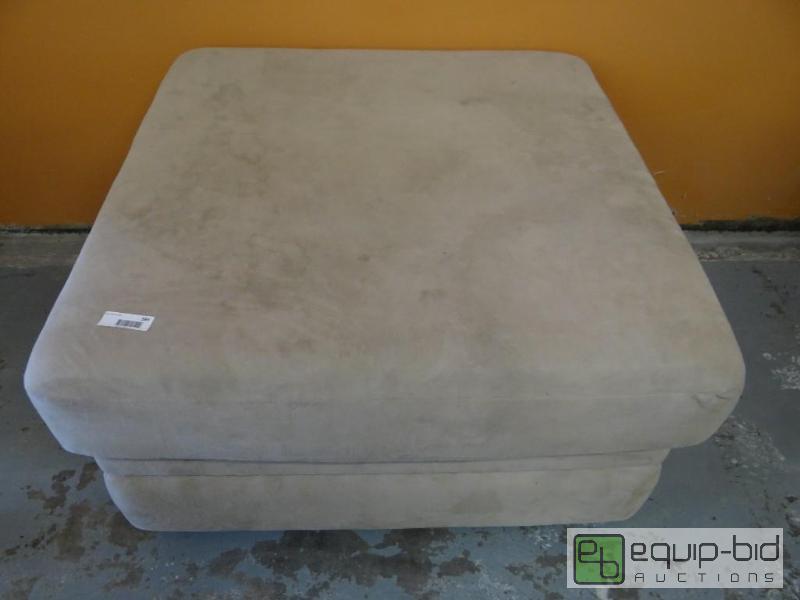 lot 393 image: LARGE FOOT STOOL ON WHEELS, 38&quot X 38&quo...