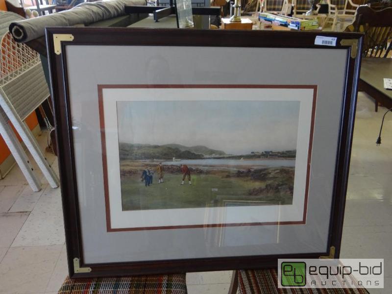 lot 413 image: VERY NICE LARGE FRAMED PRINT, SIGNED BY DOUGL...