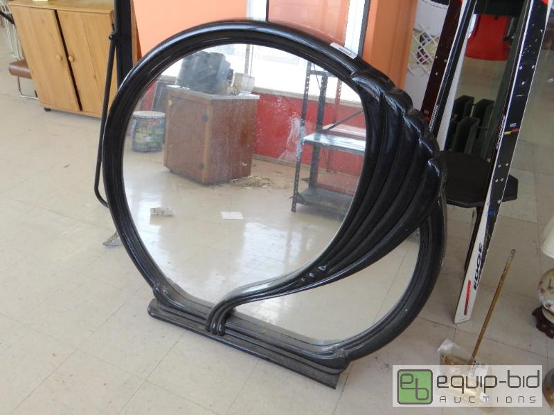 lot 414 image: LARGE WALL MIRROR....