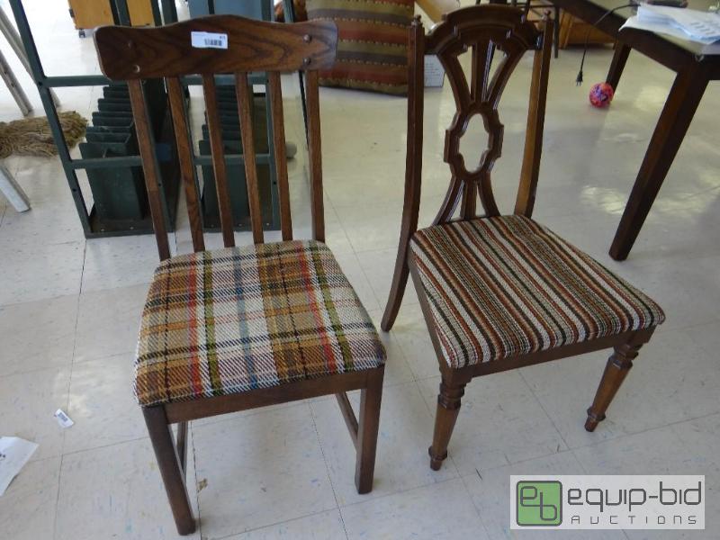 lot 415 image: LOT OF 2 WOOD CHAIRS....