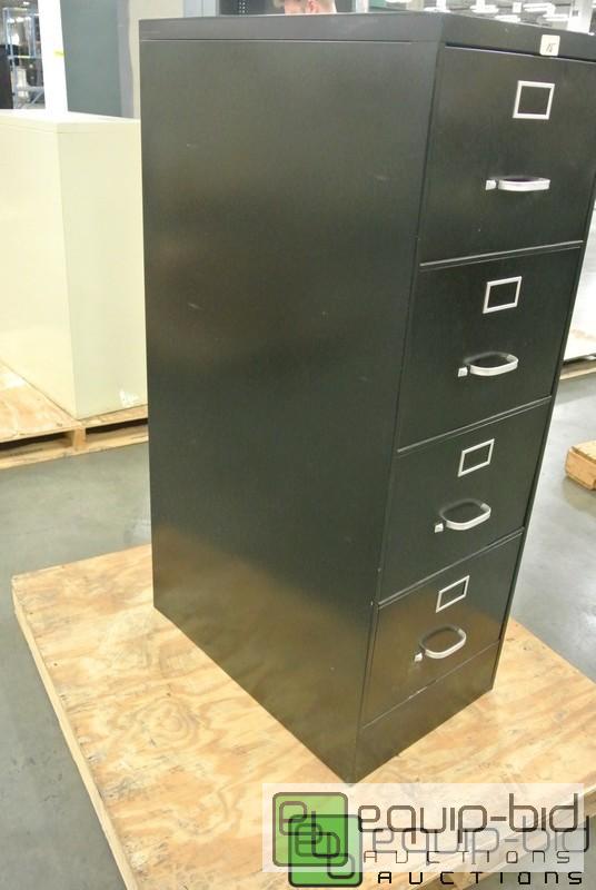 lot 213 image: Four Drawer Steel File Cabinet