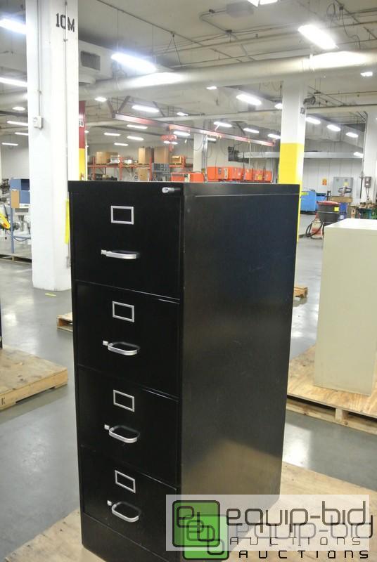 lot 215 image: Four Drawer Steel File Cabinet