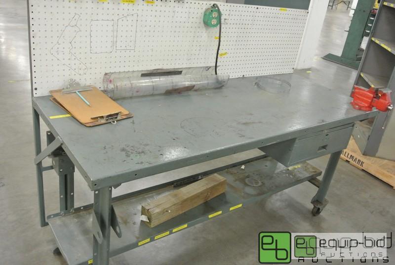 lot 216 image: Steel Workbench