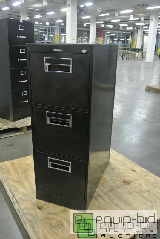 lot 218 image: Three Drawer Steel File Cabinet