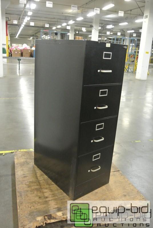 lot 219 image: Four Drawer Steel File Cabinet