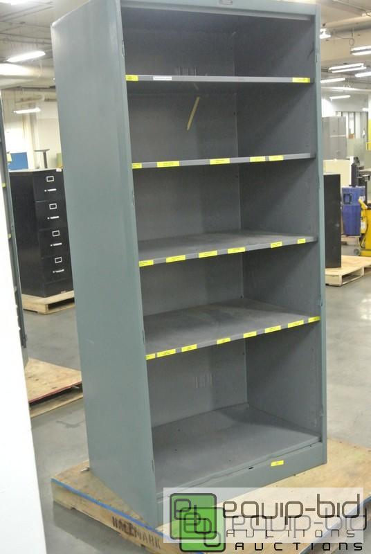 lot 221 image: Large Steel Shelving Unit
