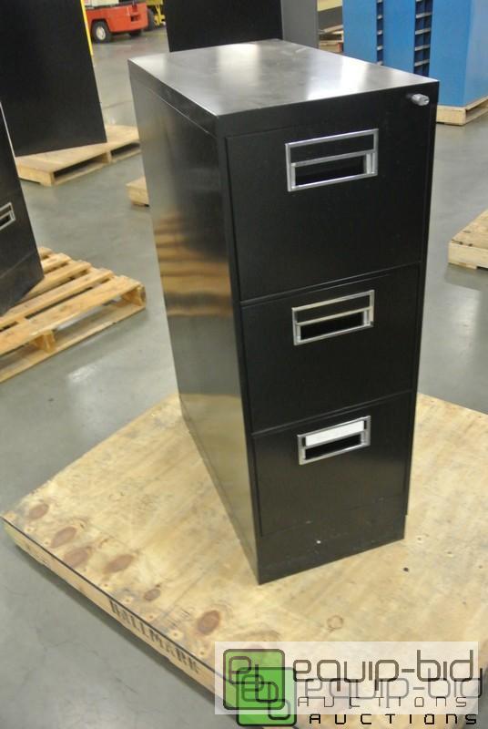 lot 224 image: Three Drawer Steel File Cabinet