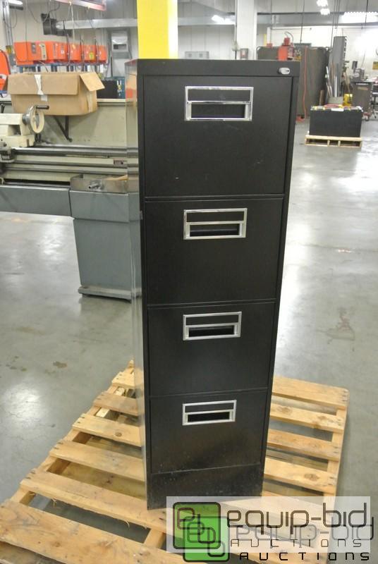 lot 225 image: Four Drawer Steel File Cabinet