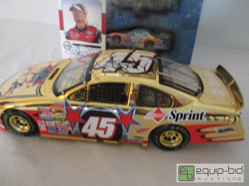 lot 26 image: Misc Kyle Petty Autographed Cars and Card