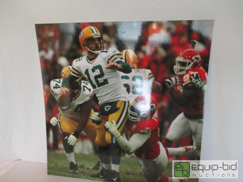 lot 73 image: Digitally Laminated Chiefs vs Packers Poster
