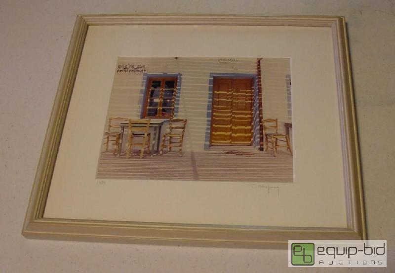 lot 4023 image: FRESH FISH DAILY, Santorini - T. Mayberry - 1989