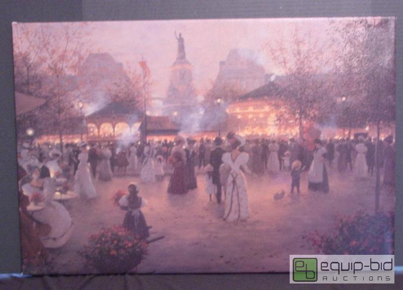 lot 4183 image: LaFete A Place De La Republique, Paris - Christa Kieffer - 51 of 495 - Giclee