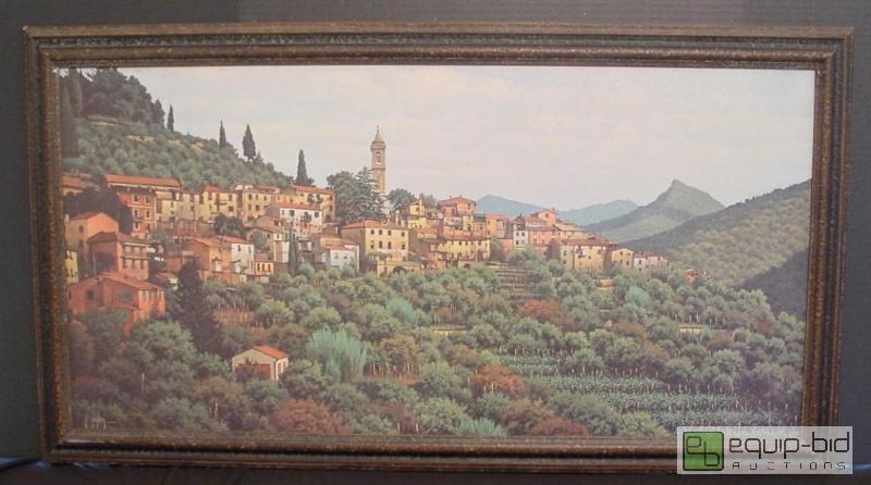 lot 4186 image: Midday at the Vineyards - Randy Peyton - 456 of 950 - Giclee - Frame 28 x 22
