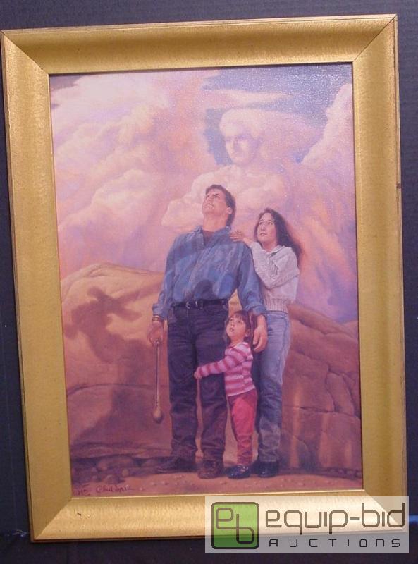lot 4187 image: Forever Faithful - Chris Hopkins - 392 of 1000 - Giclee - Frame 17.25 x 23