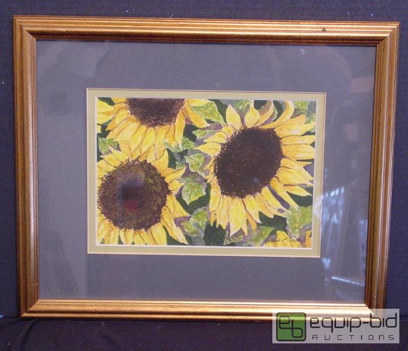 lot 4195 image: Sunny Morning - Christine E. Miller - Watercolor - Frame