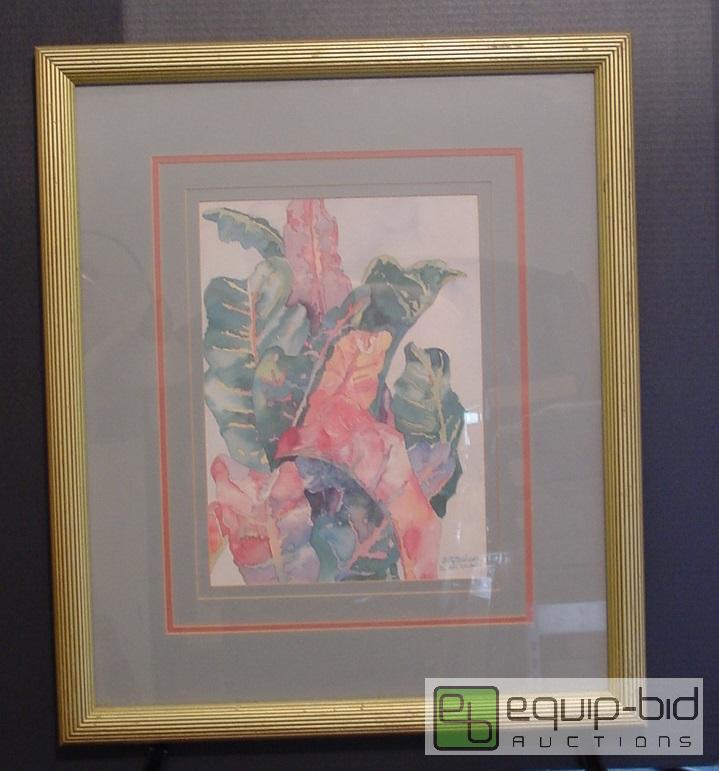 lot 4205 image: Leaves - Betty Neubaver - 907 of 1950 - Frame