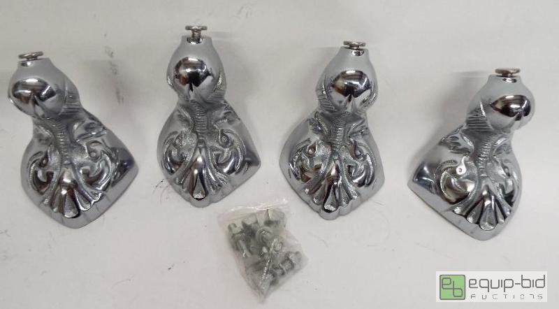 lot 1203 image: Decorative Chrome Plated Feet&nbsp   Hardwar...