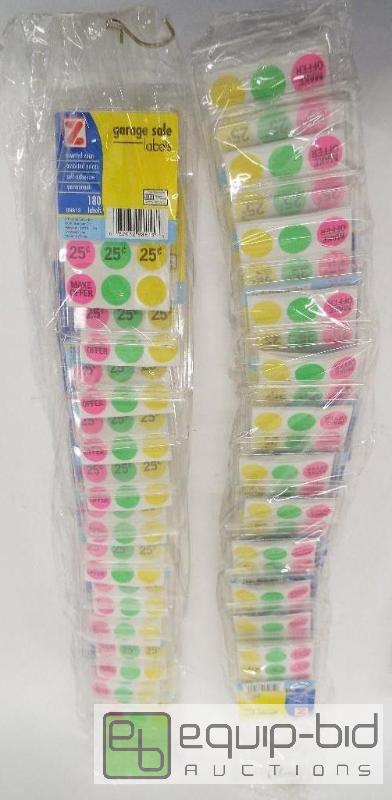 lot 1213 image: NEWLot of Garage Sale Stickers&nbsp   ...