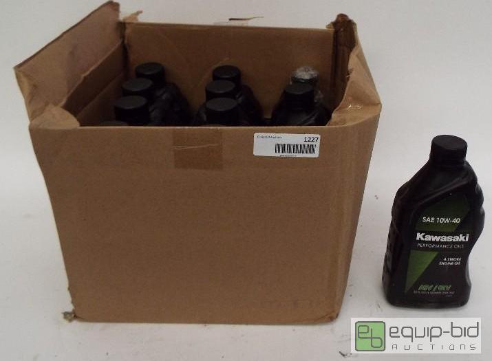 lot 1227 image: Kawaski 4 Stroke Engine Oil   SAE 10W-40  Qty...