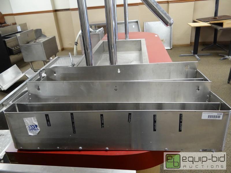 lot 1110 image: (2) 32Inch Stainless Steel Bar Speed Rails...