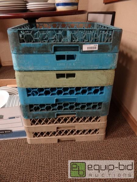 lot 1133 image: (7) Plastic Dishwasher Racks...